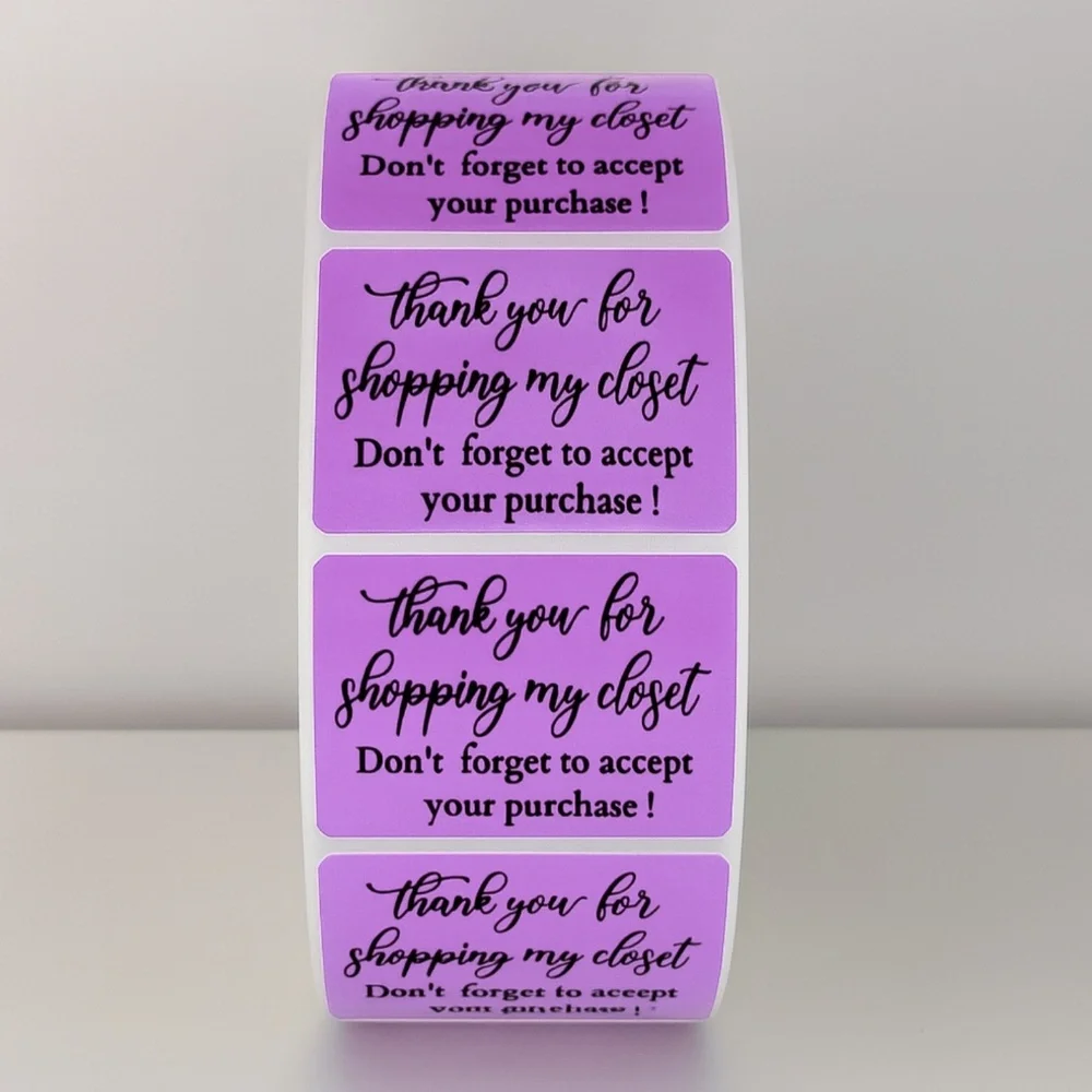 Thank You For Shopping My Closet Stickers Poshmark Labels